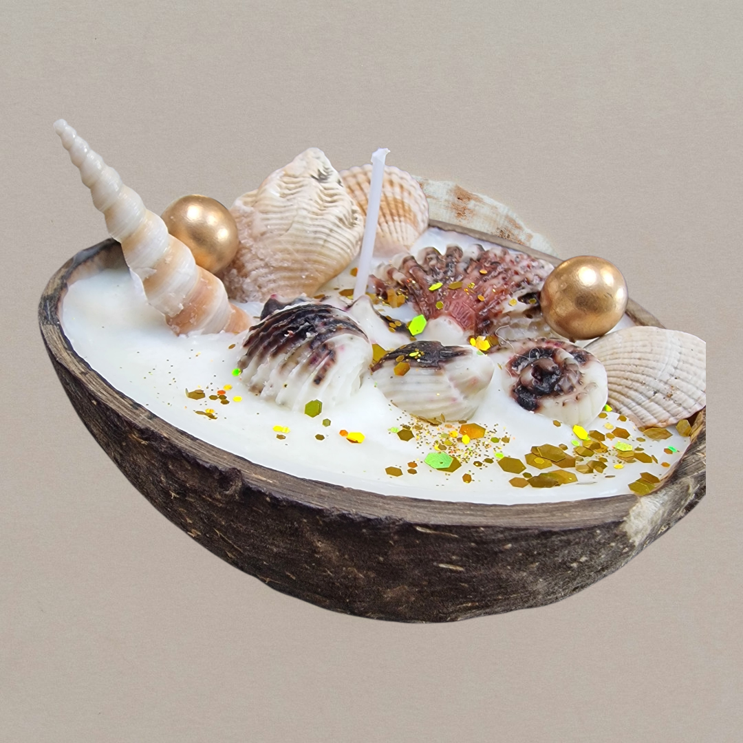 Handmade Coconut Shell Candle