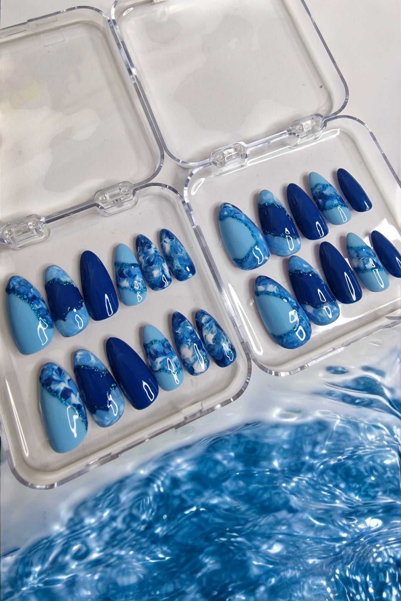AR Hand Painted Press On Nails