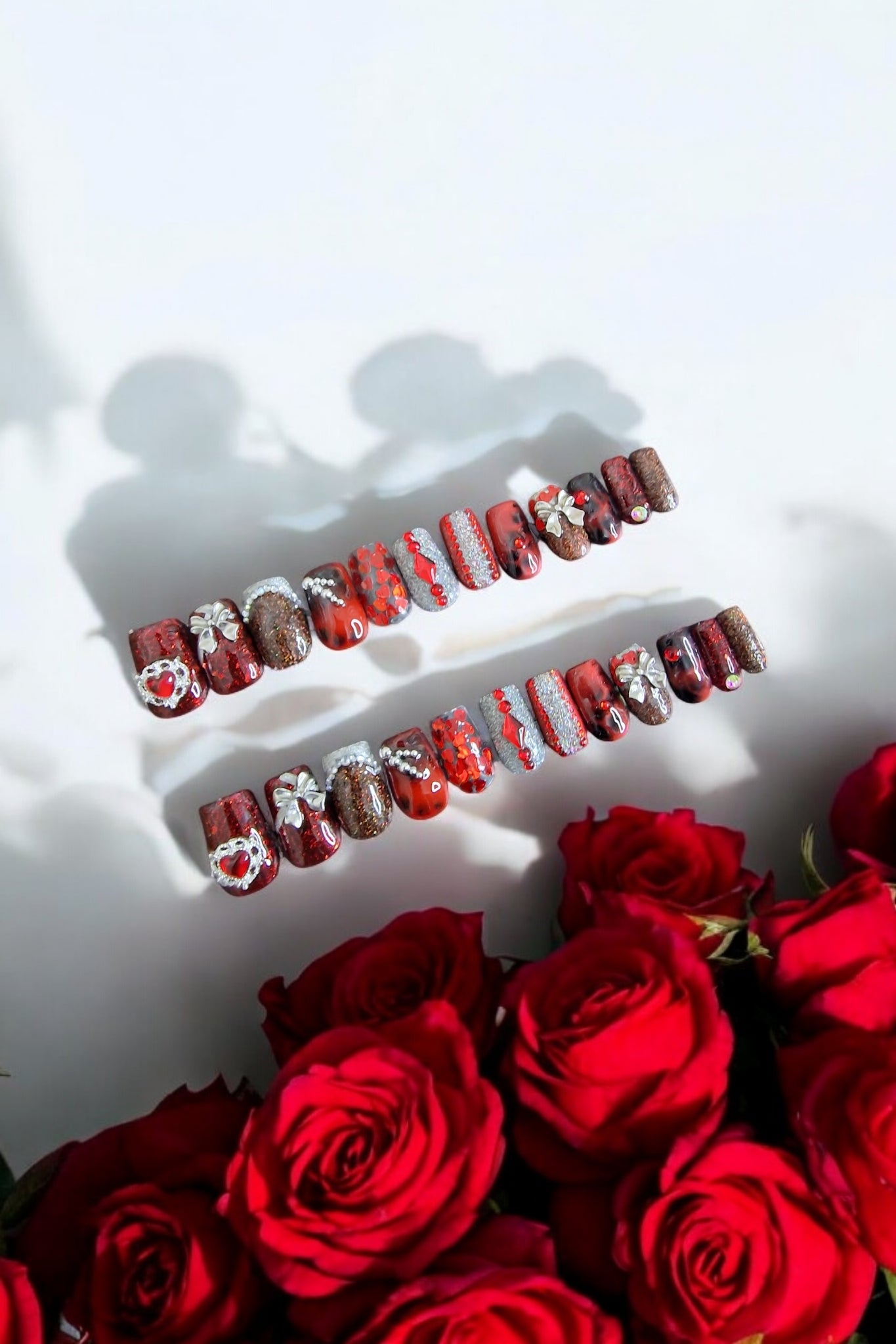 AR Hand Painted Press On Nails