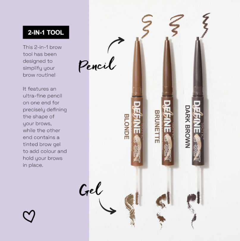 Technic Define & Set Tinted Gel & Eyebrow Pencil