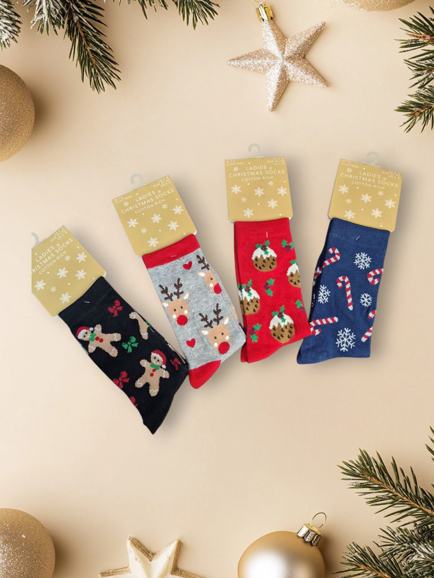 Ladies Christmas Socks