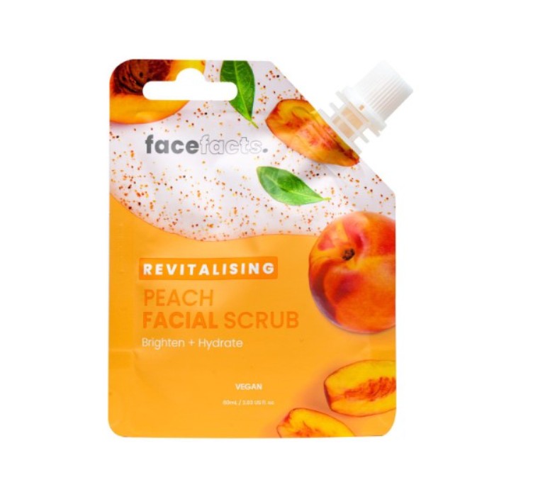Face Facts Vegan Revitalising Facial Scrub - Peach