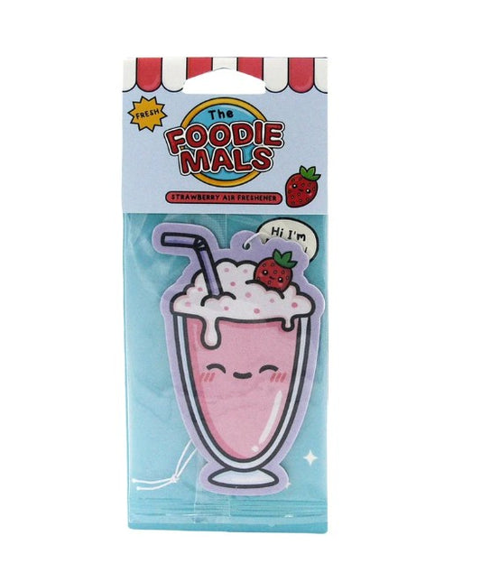Foodiemals Strawberry Air Freshener - Betty The Milkshake